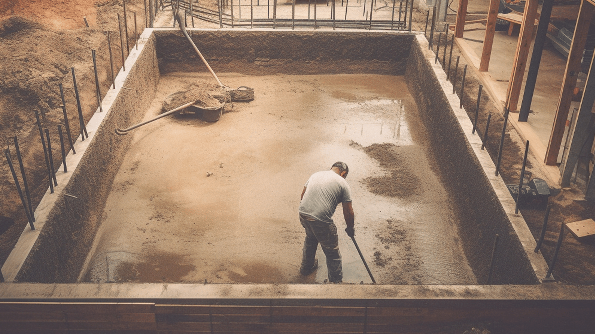 Garage Foundation, Single Car Garage, 