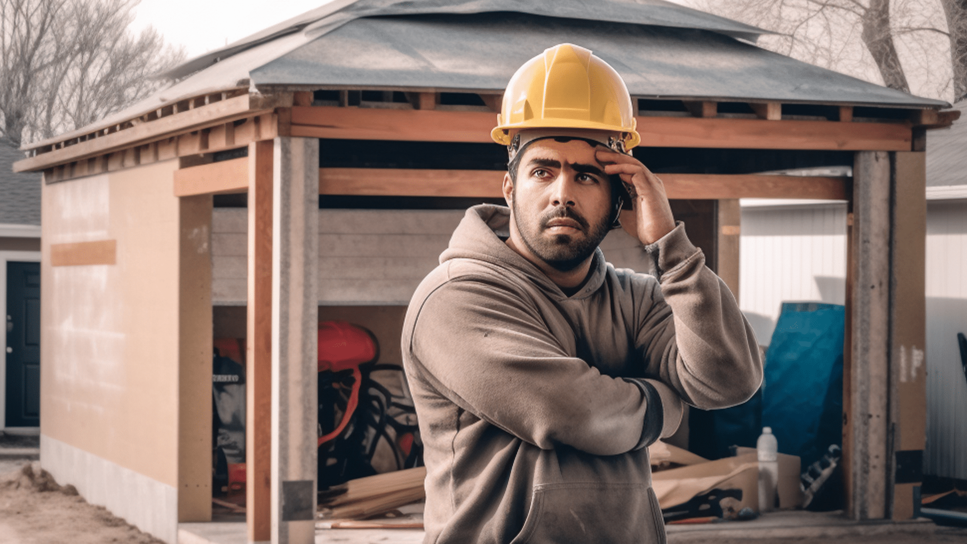 Construction Materials, Metal Garage, Construction