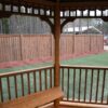 10x10 Octagon Gazebo - Stained - Double Black Roof - Screened - Image 6
