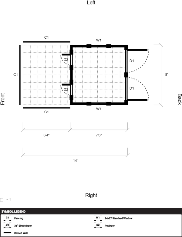 Yoder Dog Kennel 8x14 - Image 2