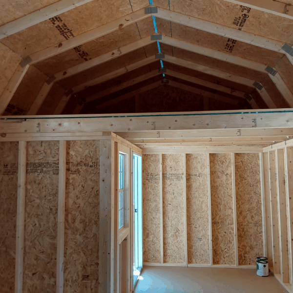 Lofted Corner Porch Cabin 12x20 - Image 5