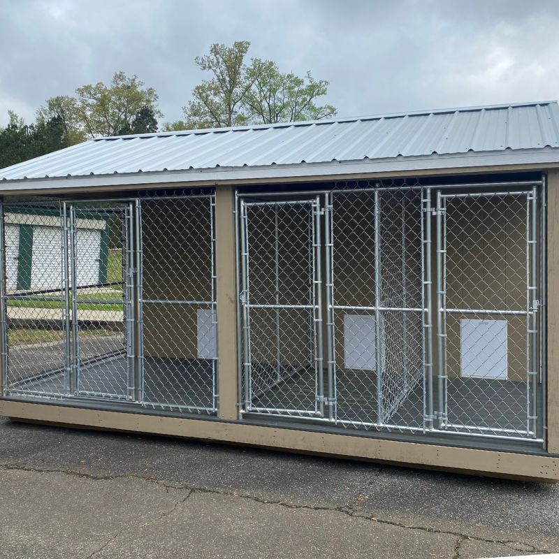 12x16 3Bay Yoder Dog Kennel