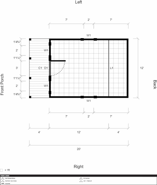 Lofted Cabin 12x20 With Standard Electrical Package - Image 7
