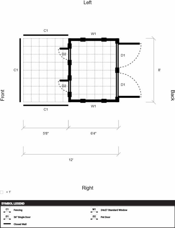 Yoder Dog Kennel 8x12 - Image 11