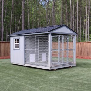 Yoder 2-bay Dog Kennel 8x14 (preowned)