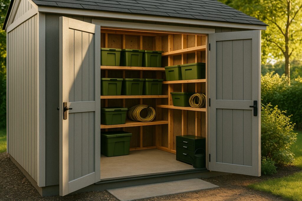 shed shelving transformation Outdoor Options Storage For Your Life shed shelving transformation Storage For Your Life Outdoor Options Blog